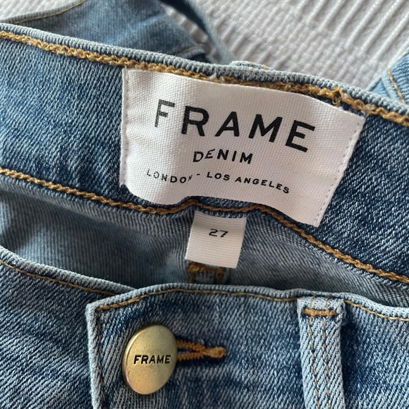 Frame distressed light wash jean - size 27 - Picture 2 of 6